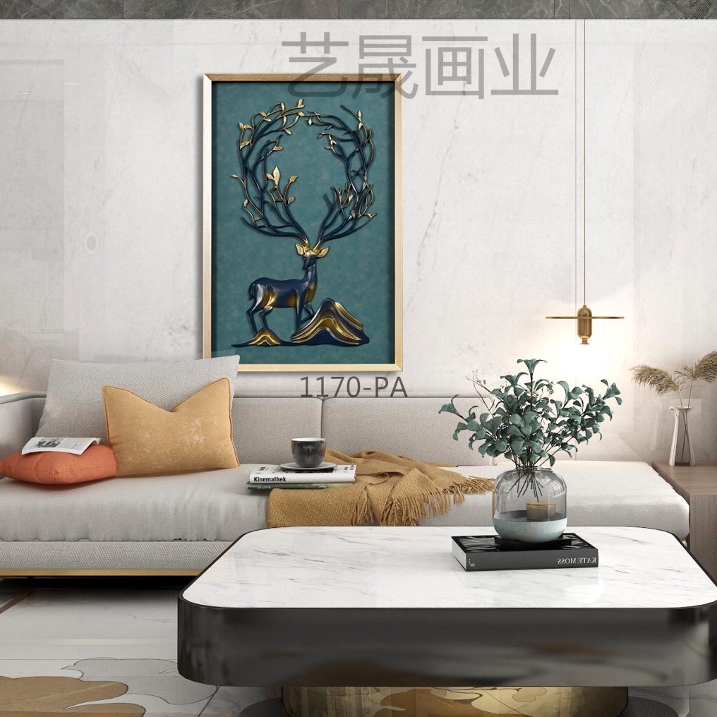 Popular porch crafts decorative painting wood carving painting hanging painting thumbnail
