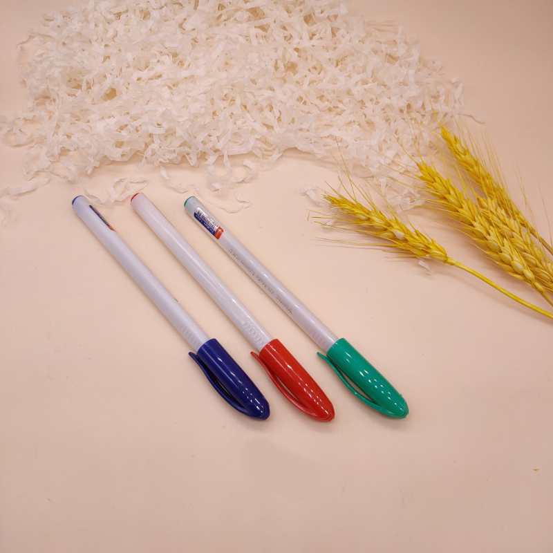 塑料圆珠笔 插套简易圆珠笔广告笔 办公用品学生文具