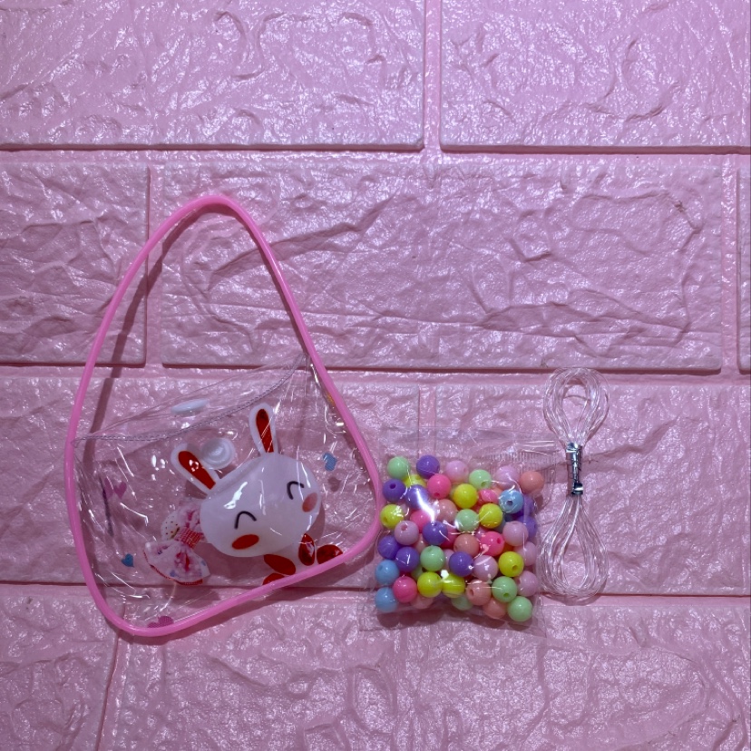 Children's DIY handcrafted beading can be worn into necklaces, bracelets, rabbit handbags and warm ones Specification image