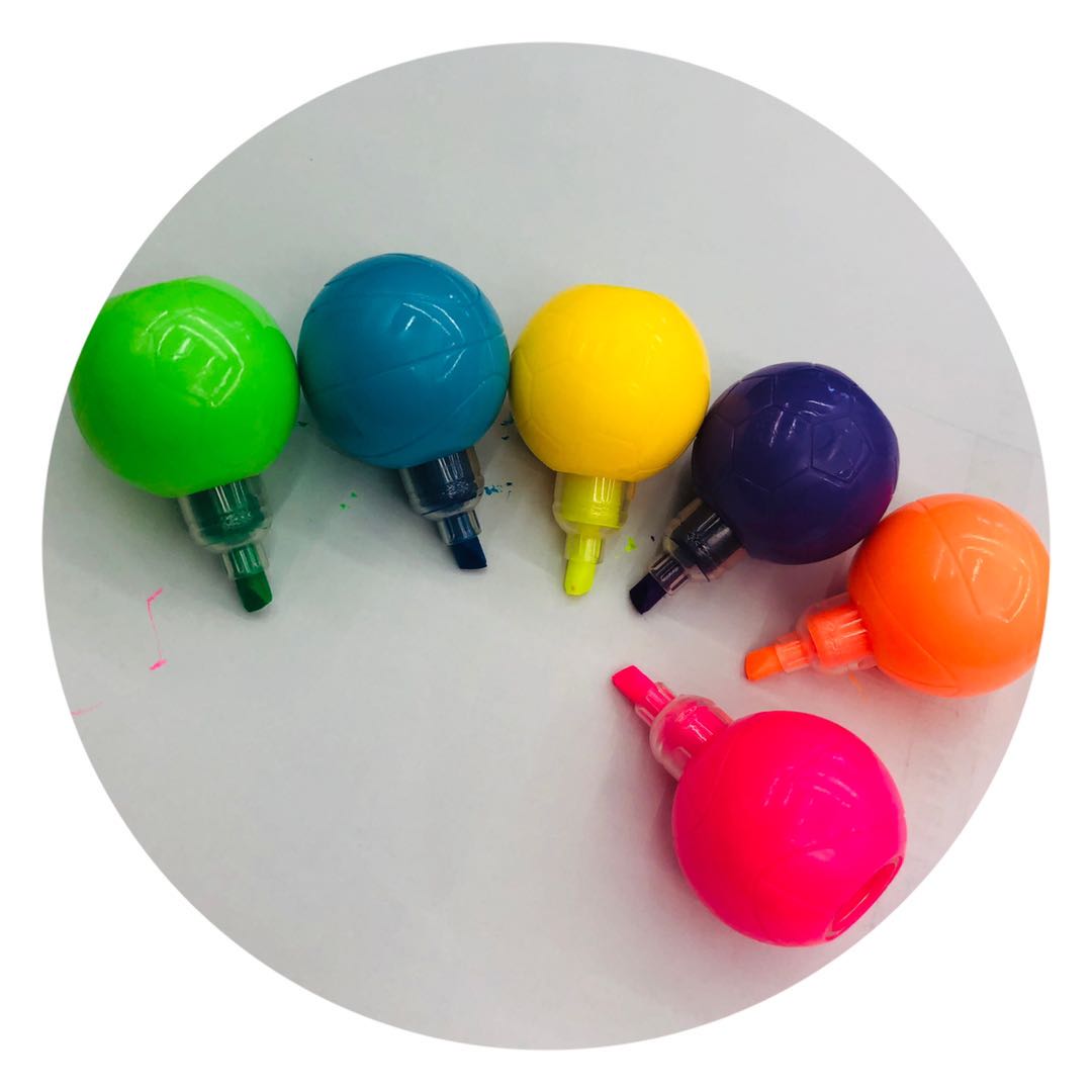 爱心足球小熊积木各种形状造型可爱学生连体多节换头创意多色笔详情图4