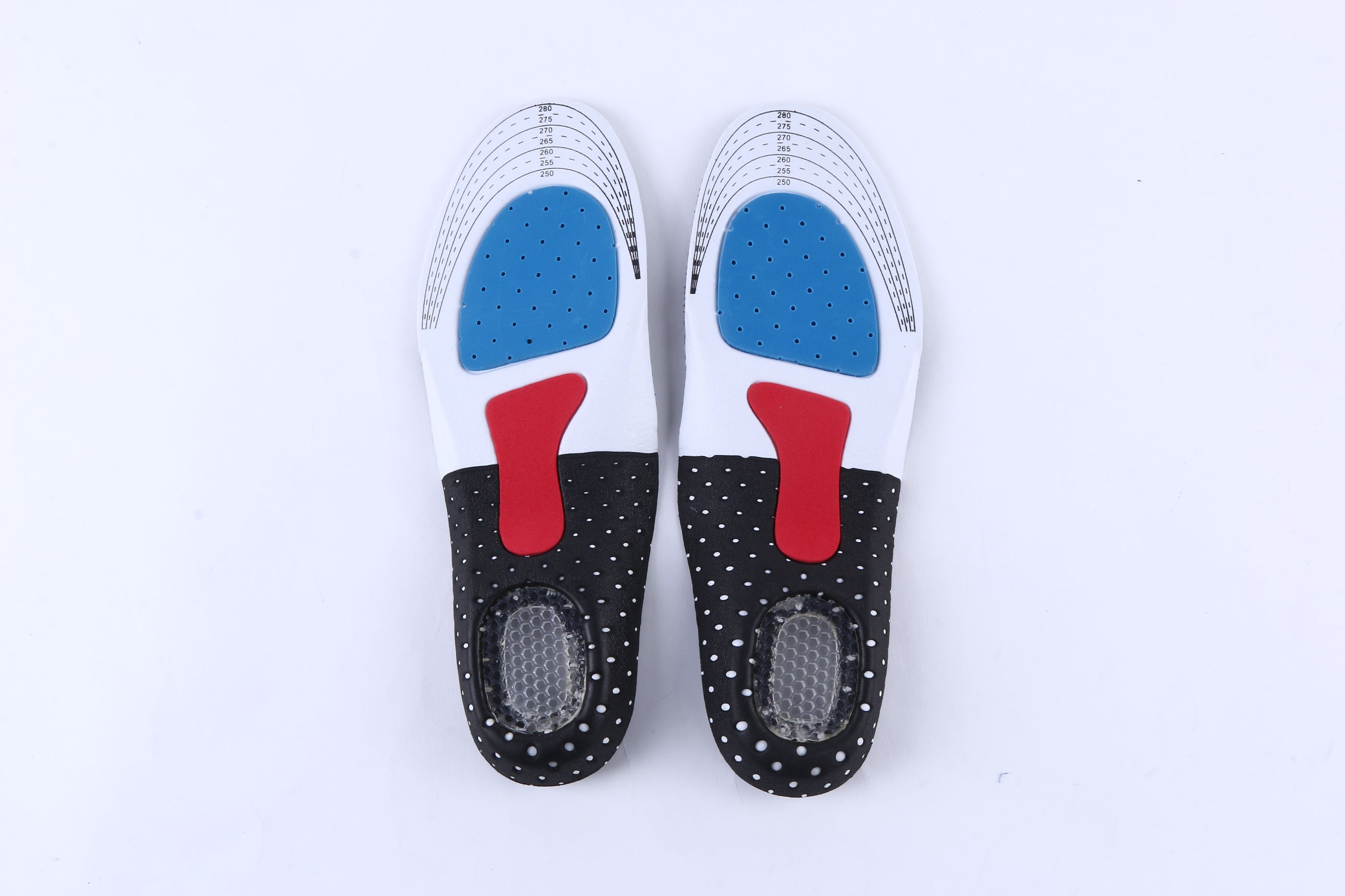 EVA combination sports shoes with silicone insoles, men's and women's sports insoles