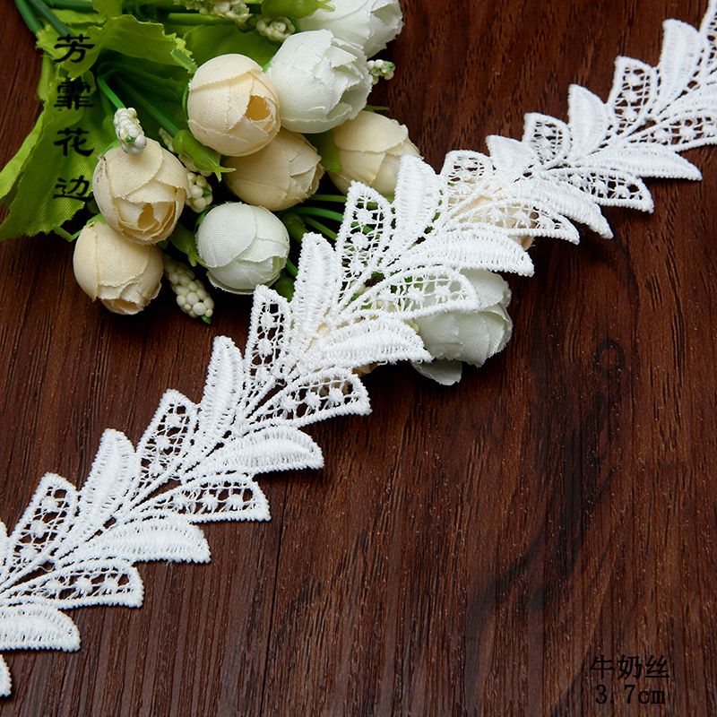 3.8 cm polyester filament, milk filament, cotton thread water-soluble embroidery lace accessories factory direct sales detail image 4