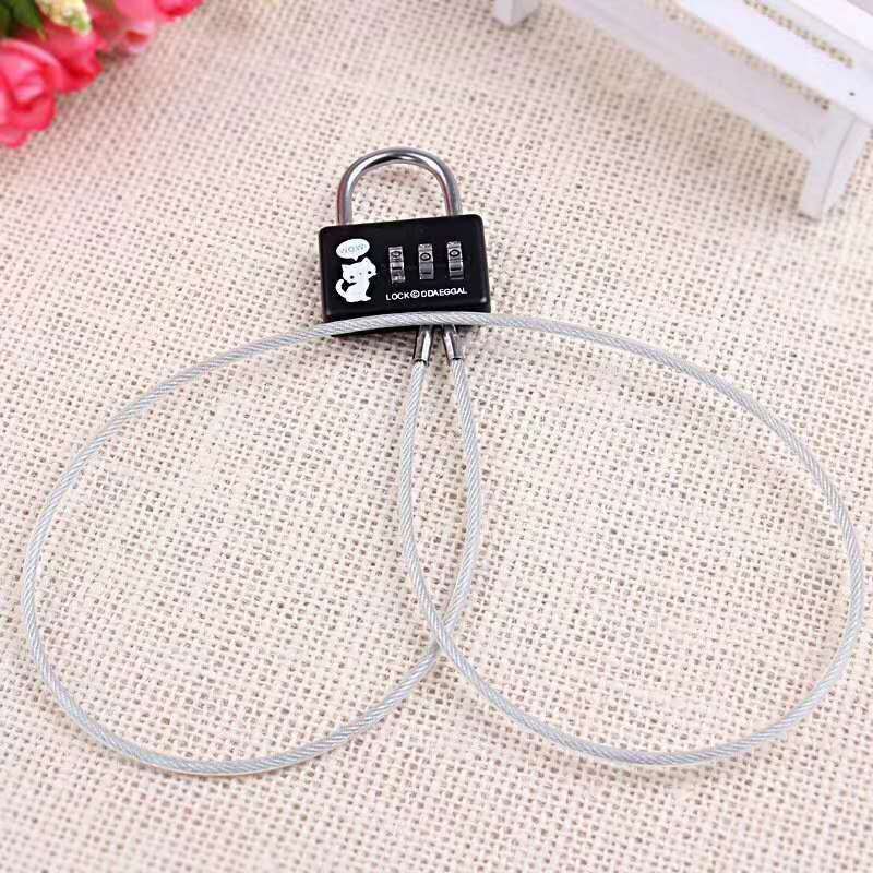 CH-20A cartoon combination lock steel wire lock detail image 4