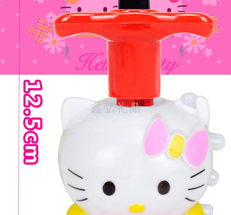 Children's spinning KT Cat flashing music gyroscope, new electric colorful creative toys for toddlers, best-selling toys details Picture