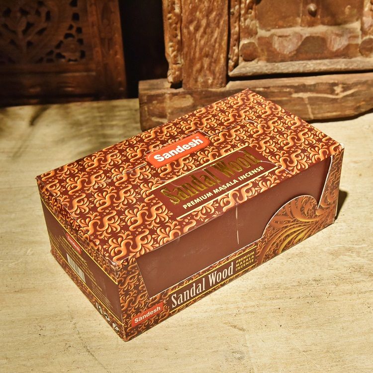 大盒Sandesh扁盒线香 印度进口线香 室内持久熏香 一大盒含12小盒详情图3