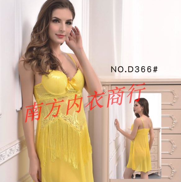 2019外贸情趣内衣罩杯钢托胸垫聚拢女式欧美性感睡衣/睡裙