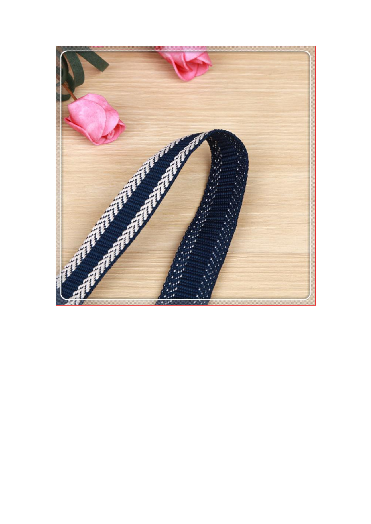 Factory direct sales of polyester network filament arrow-shaped fashion cap straps, clothing accessories, home textile accessories, and custom-made webbing detail image 4