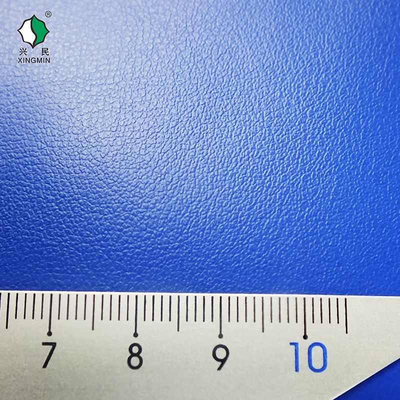 兴民皮革pu仿棉绒美125人造革拳击手套运动护具皮革面料加工定制产品图