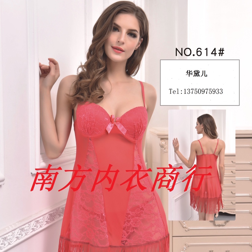 2020欧美性感PLUS情趣内衣罩杯钢托胸垫聚拢女式欧美性感睡衣产品图