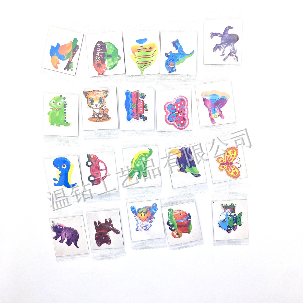 赠品贴纸 3D立体卡通动物花朵贴纸泡泡贴 食品赠品小礼物 厂家直销儿童赠品泡泡贴