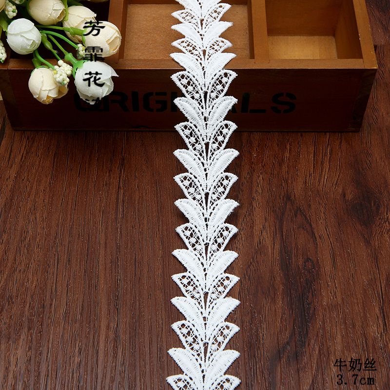 3.8 cm polyester filament, milk filament, cotton thread water-soluble embroidery lace accessories factory direct sales details Picture
