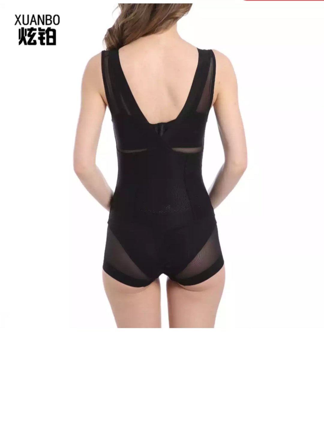 V领塑身衣产后塑身衣连体衣无痕塑身衣细节图