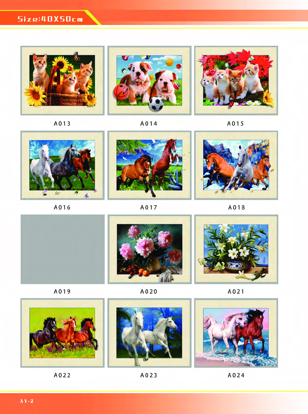 厂家直销 高清立体装饰画，5D纳米水晶画 40X50CM 663金框详情图2