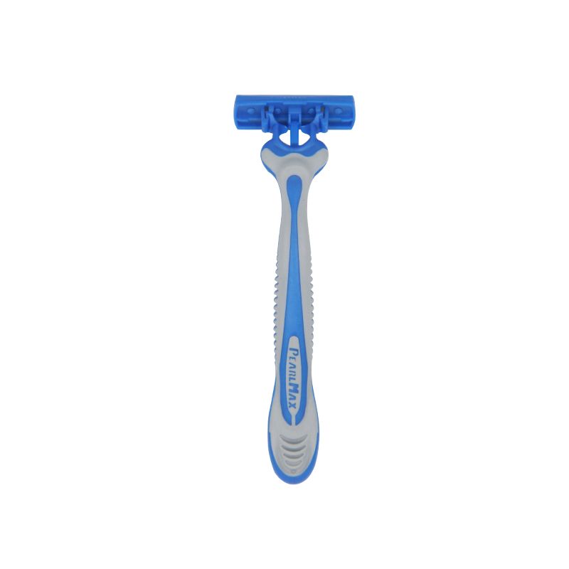 New short seahorse handle 5-blade razor for men, 3-layer blade head details Picture