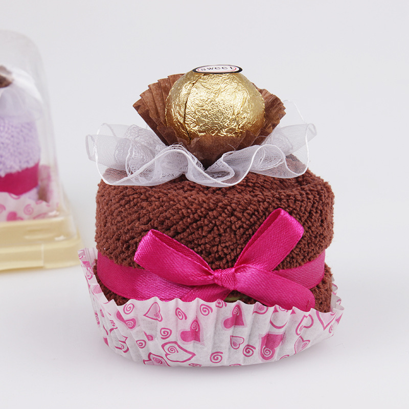 宾果士方盒巧克力蛋糕毛巾创意礼品结婚婚庆公司活动可批发详情图2