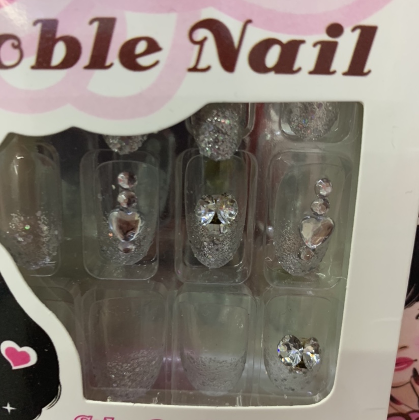 Transparent flash powder 3D manicure