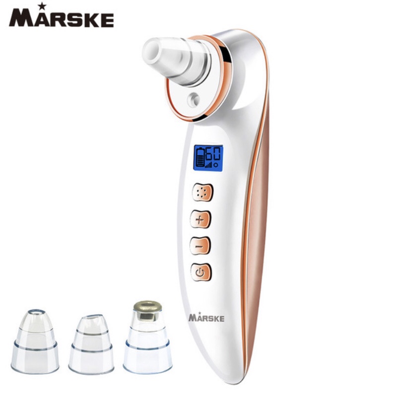 Marske-6666 blackhead artefact eléctricamente poros removedor de acné limpiador facial limpiador aspirador pequeño instrumento de limpieza facial