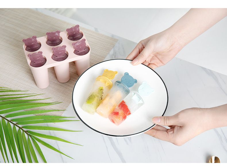 冰淇淋盒子家用可循环冰棒速冻做的套装可爱冰块盒儿童器冻冰详情13