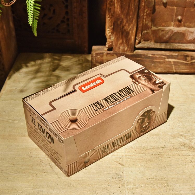 大盒Sandesh扁盒线香 印度进口线香 室内持久熏香 一大盒含12小盒详情图1