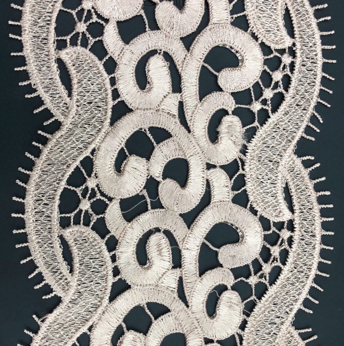 Polyester 0055 white lace textile accessory details Picture