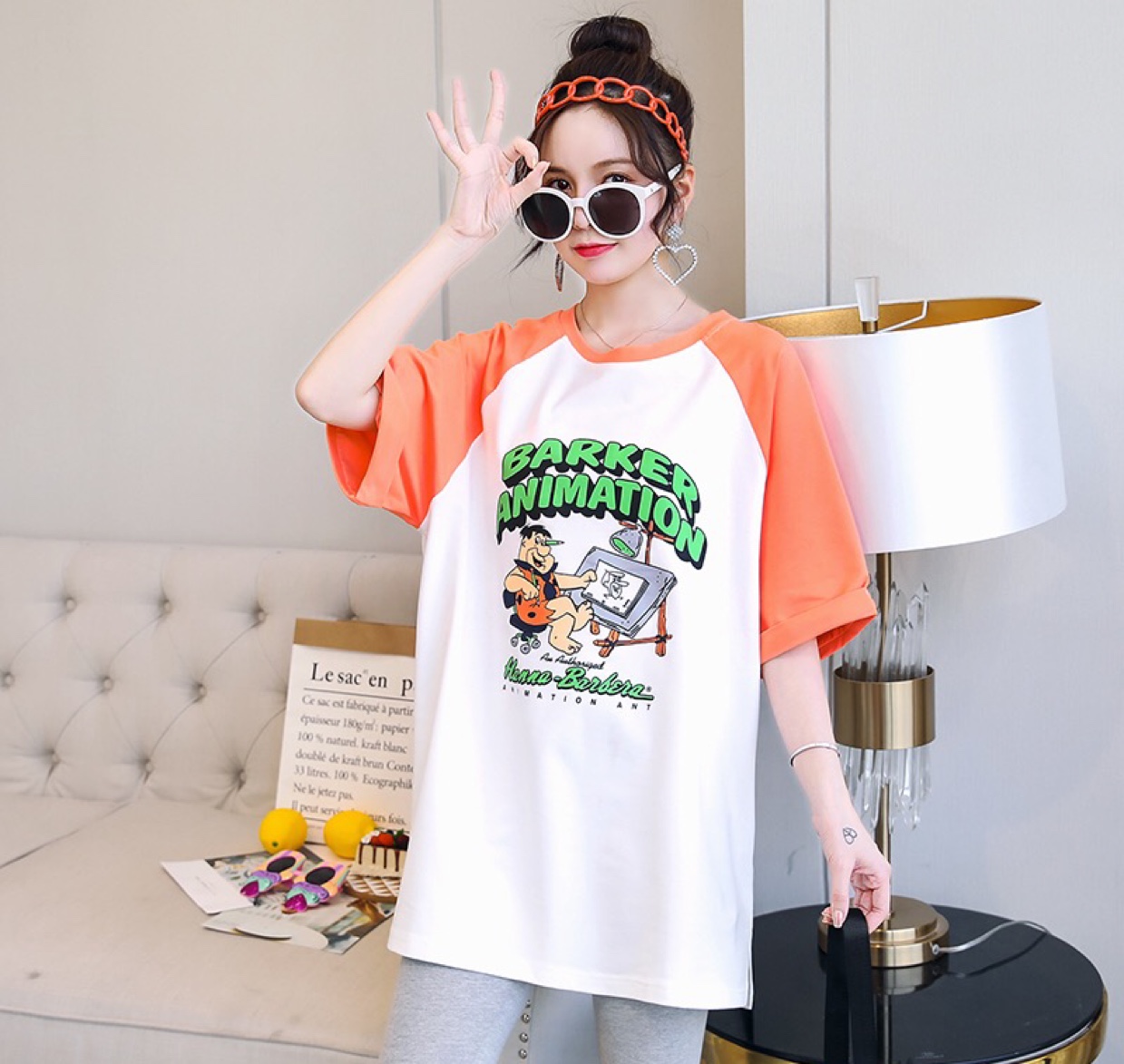 Maternity wear 2020. Fashion mommy maternity wear. Fashionable cartoon thumbnail