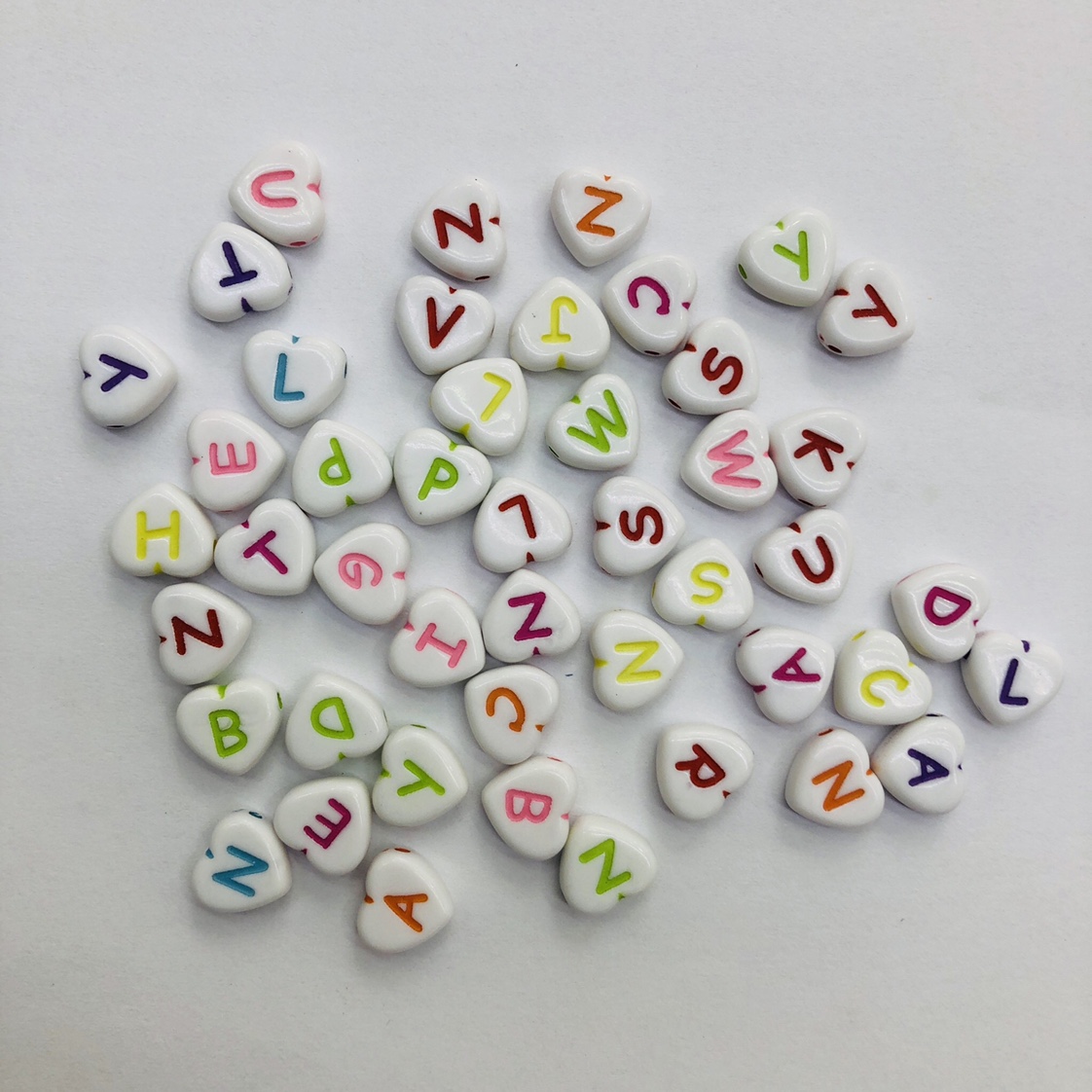 Manufacturers direct 11mm love letter beads DIY accessories thumbnail