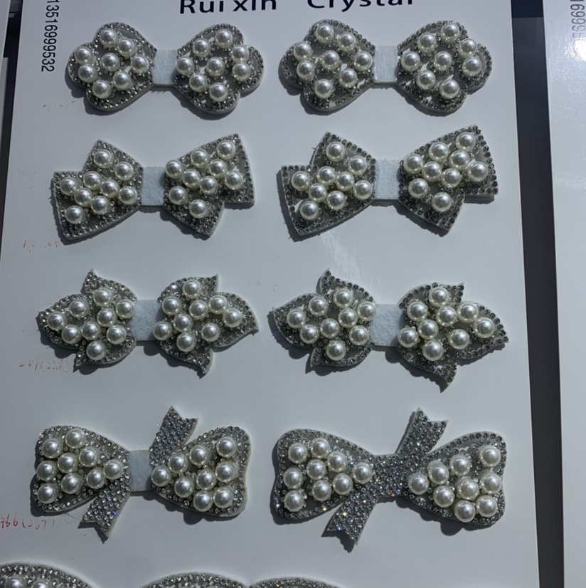 Pearl bow tie, a popular online hit, beautiful hair clip, DIY accessory decoration