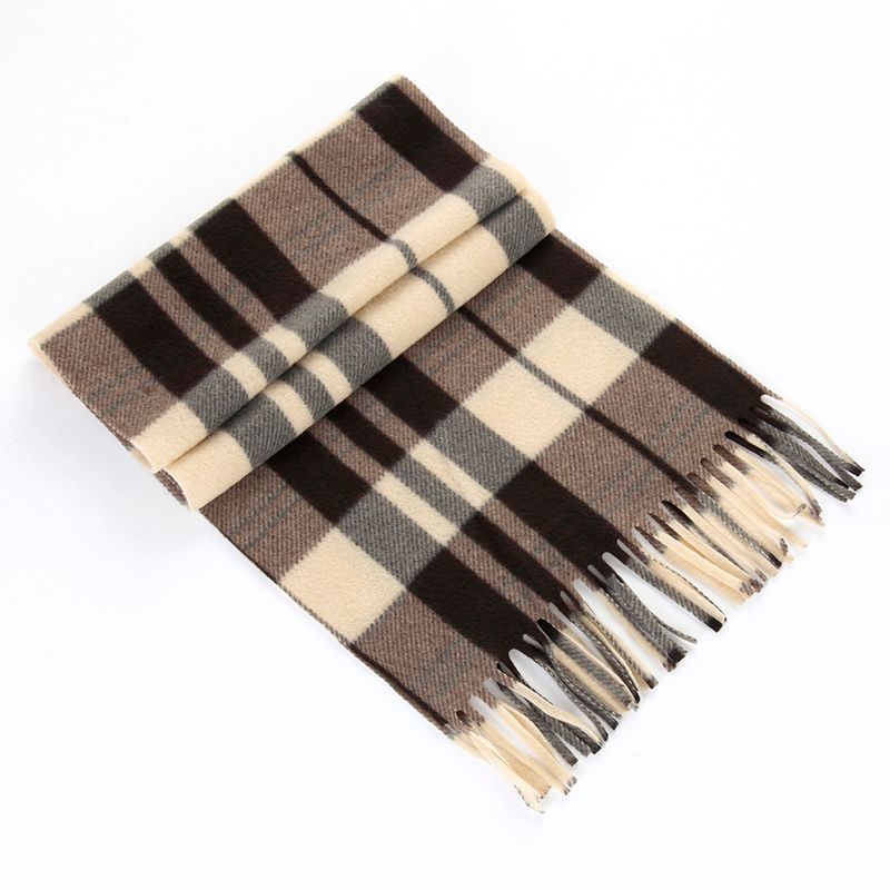 Ladies Autumn And Winter Warm Plaid Scarf Polyester Scarf Wholesale Specification drawing