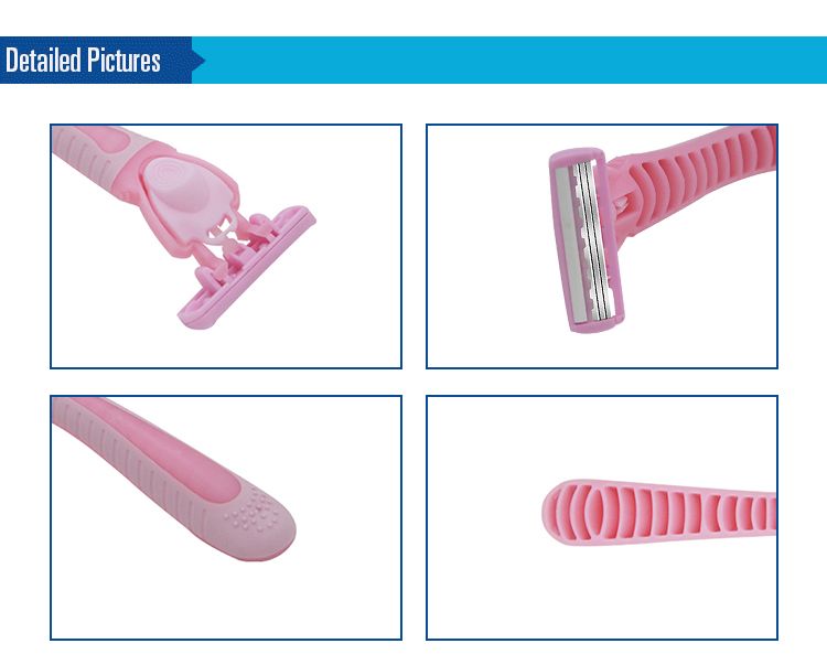 厂家直销3层刀头一刀架带4刀头，可替换刀头，女士款详情图3