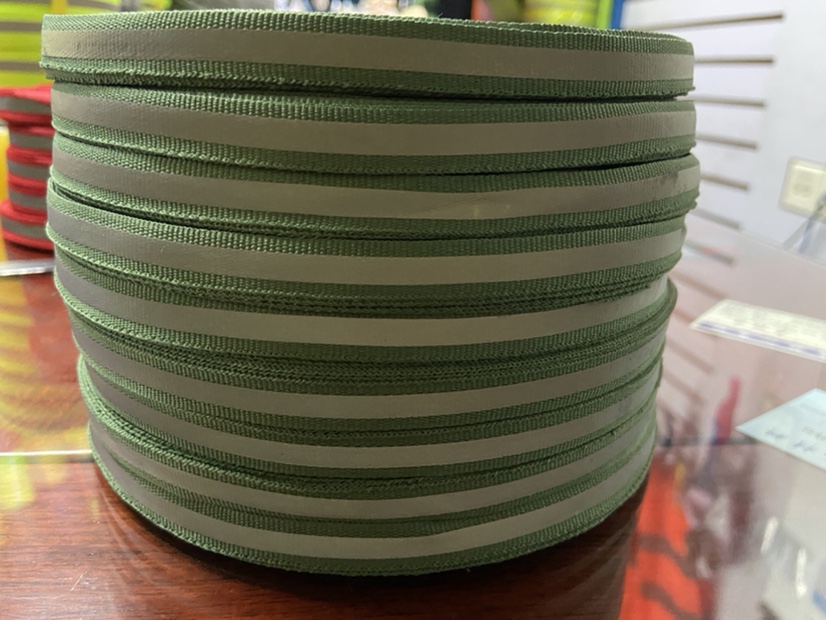 1X0.5 military green reflective webbing