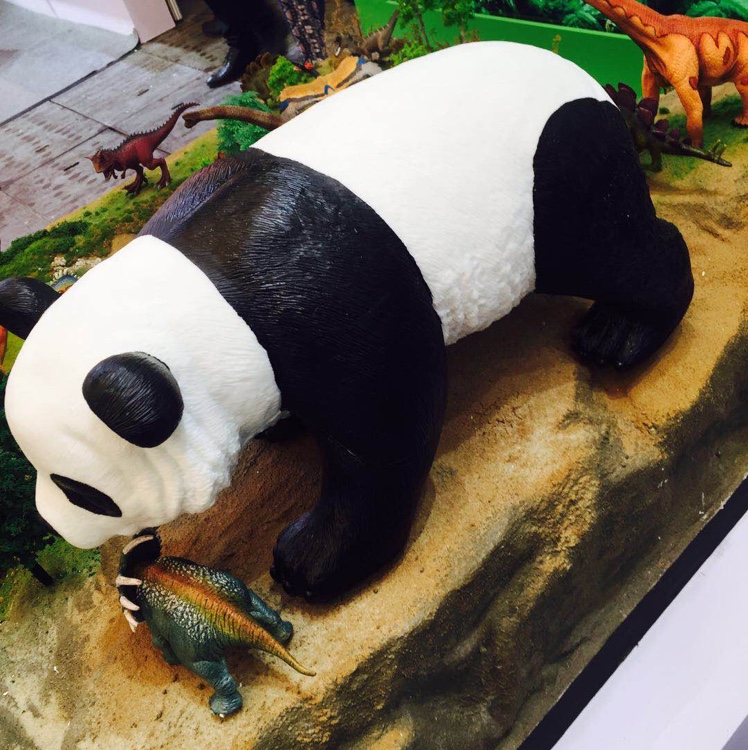 Soft rubber giant panda