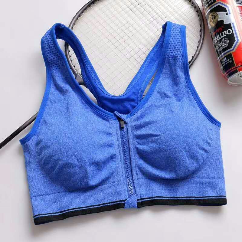 Seamless Zipper Vest High Elastic Sports Yoga Sleep Bra Adjustment Functional Underwear Four Seasons Foreign Trade E-Commerce Item Picture