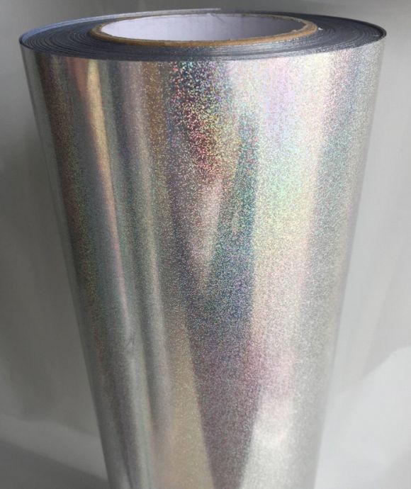 镭射PET刻字膜葱粉反光夜光刻字膜热转印烫画烫图50X100M详情图7