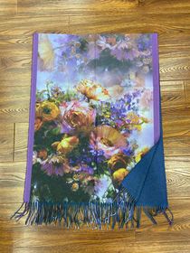 Fashion double-sided print long towel (oil painting)