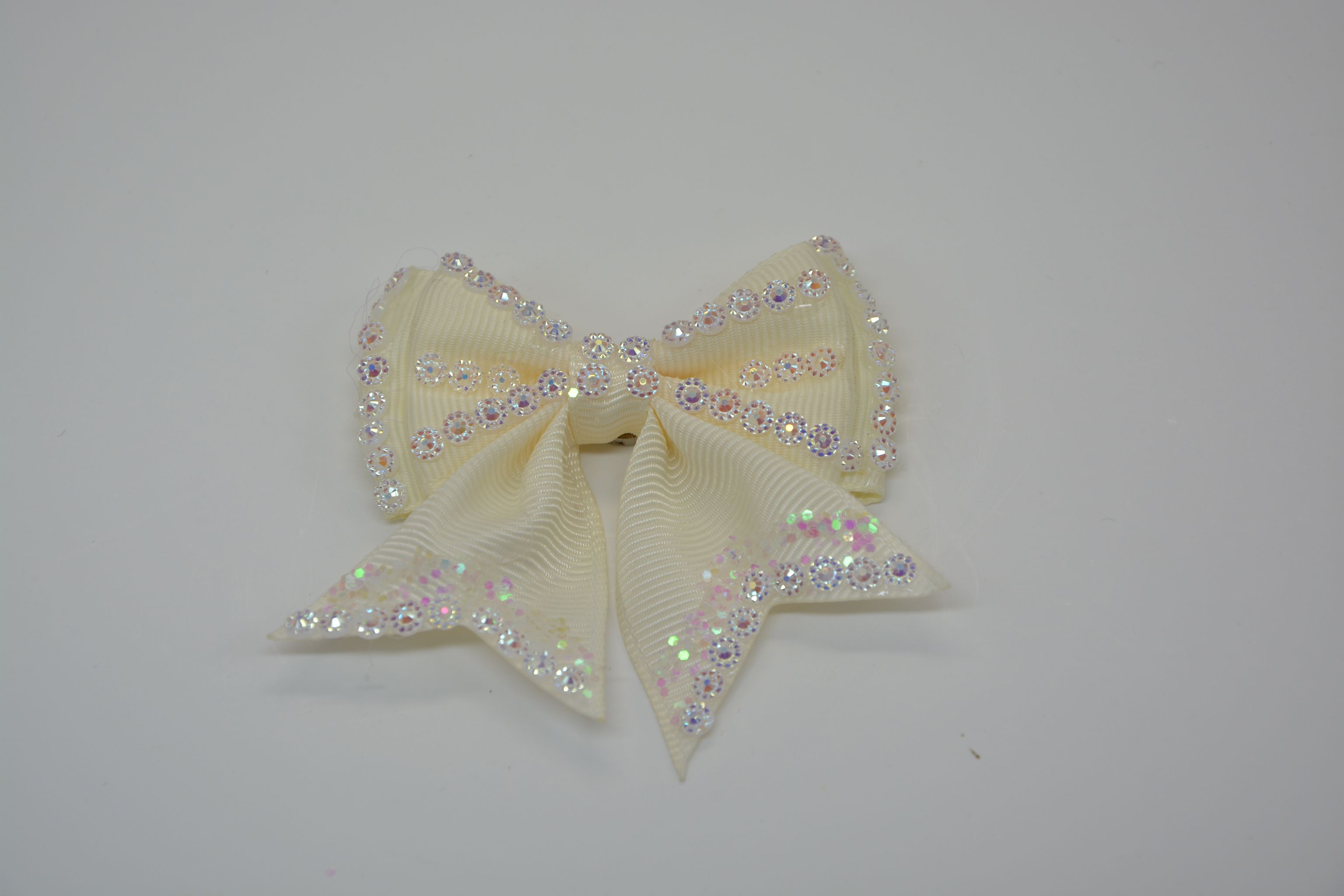 螺纹带双层一字燕尾点钻蝴蝶结详情图1