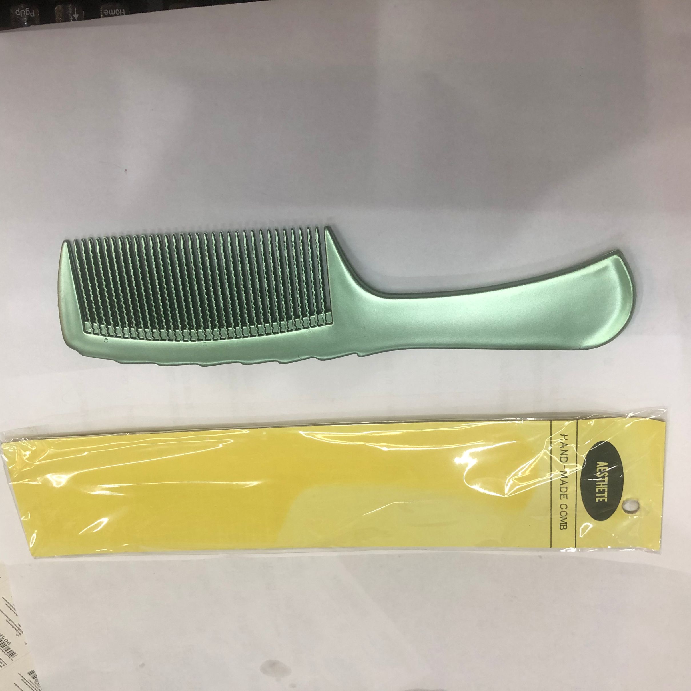 Flat Comb With Handle Abs Material De Runfa Brand Colorful Flat Comb Comfortable And Durable details Picture
