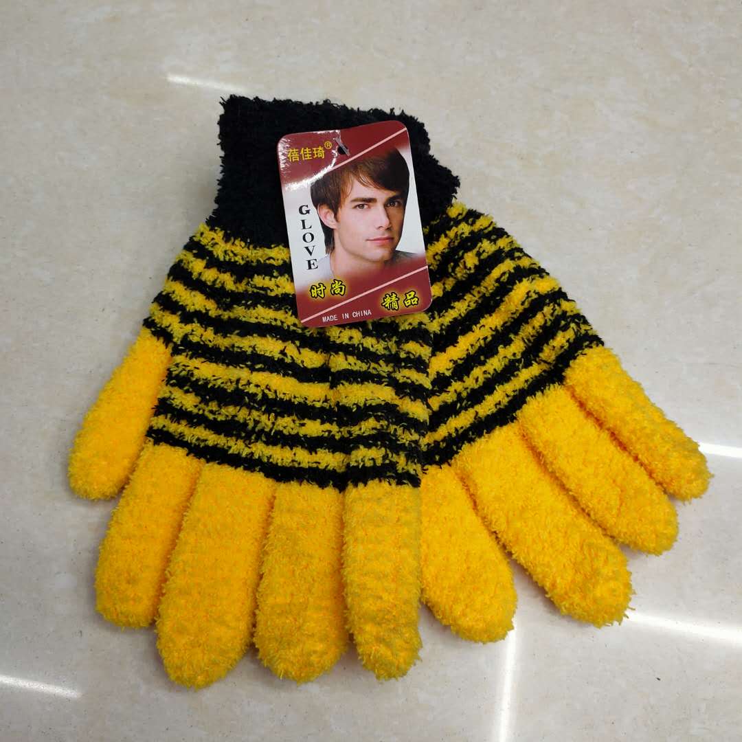 BJQ Jacquard gloves of various styles Glue gloves imitation cashmere gloves thumbnail