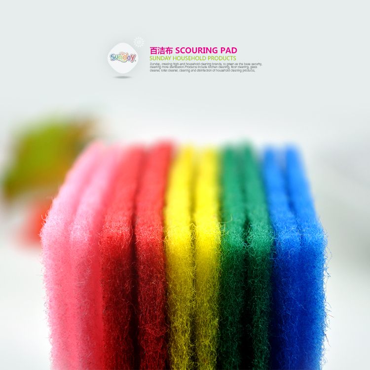 Sunday0.5软彩十片百洁布洗碗布详情图2