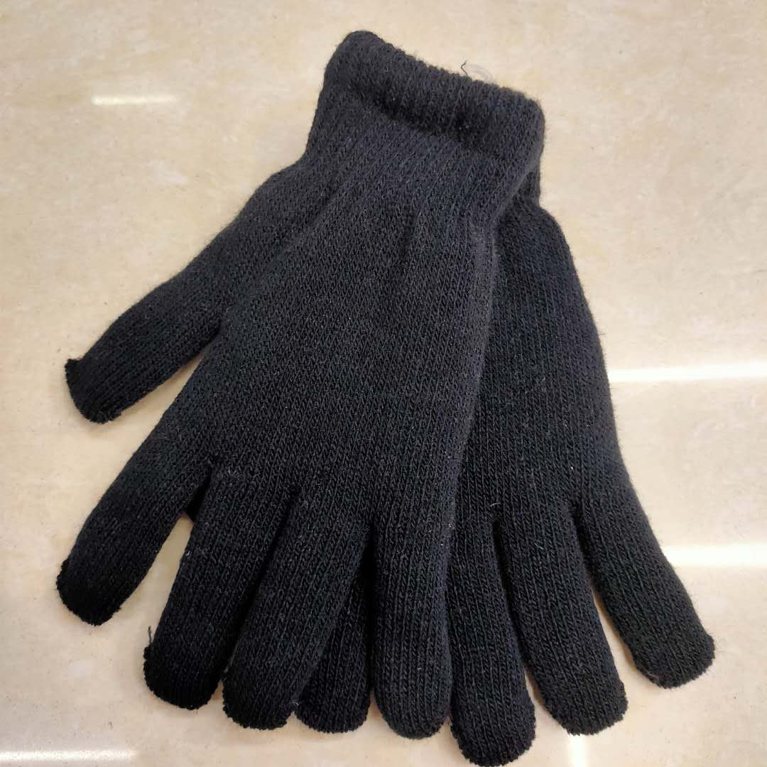 BJQ All kinds of jacquard gloves Glue gloves imitation cashmere gloves1 thumbnail