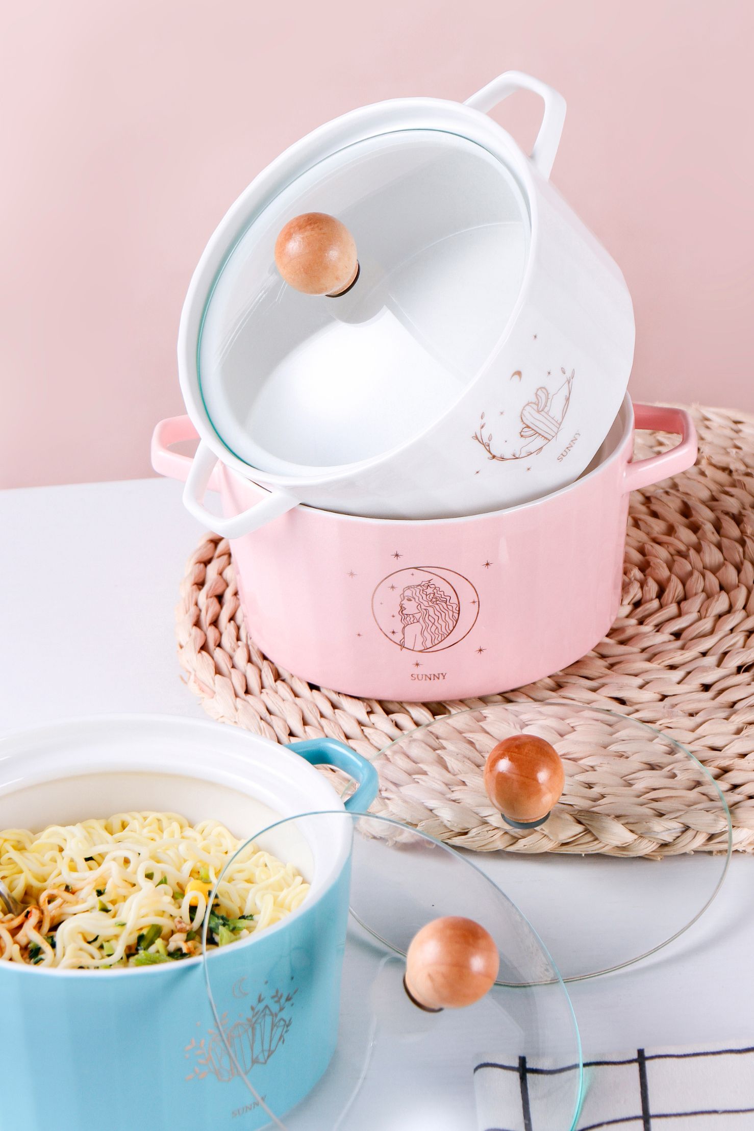 Fashion Nordic Pattern Polygonal Bowl Gsjy3266