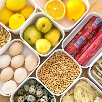 Direct-sale plastic refrigerator, fruit preservation box, microwave oven bento box, rectangular small lunch box, food storage box Application Scenario