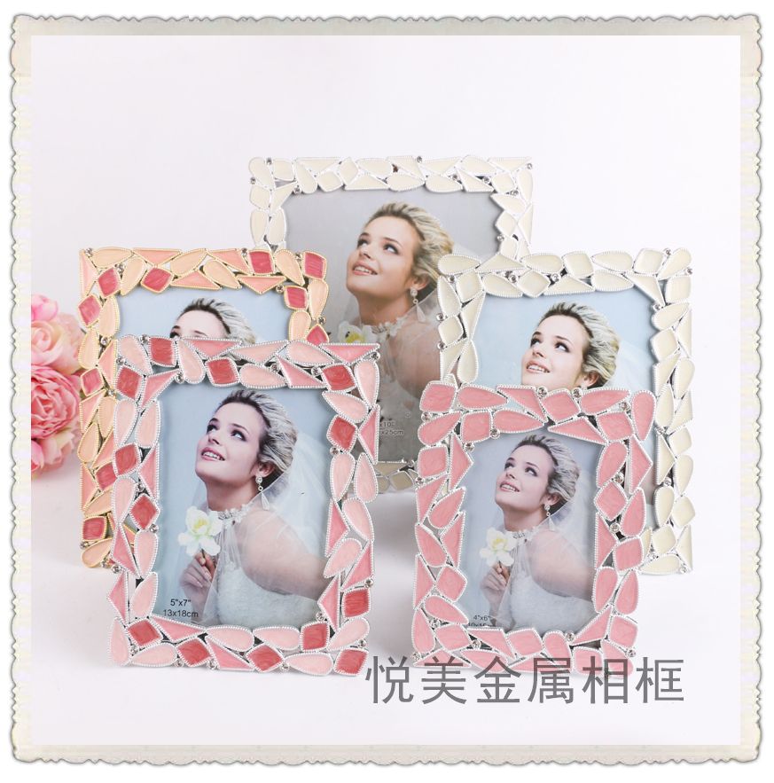 厂家欧式ABS相框批发 10寸珍珠摆台结婚礼物影楼相框批发