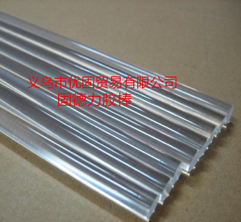 固德力弹力胶棒透明1.1*27cm图