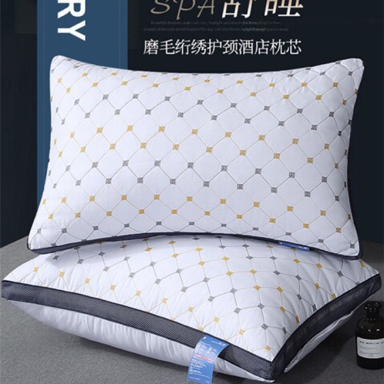 磨毛绗绣护颈枕芯床上用品床单被套四件床上用品床单被套四件