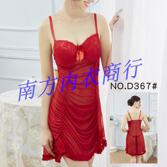 中东性感PLUS情趣内衣罩杯钢托胸垫聚拢女式欧美性感睡衣睡裙产品图