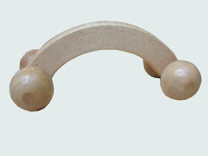 木制按摩器 滚轮按摩器 大四轮 背部按摩器详情图7