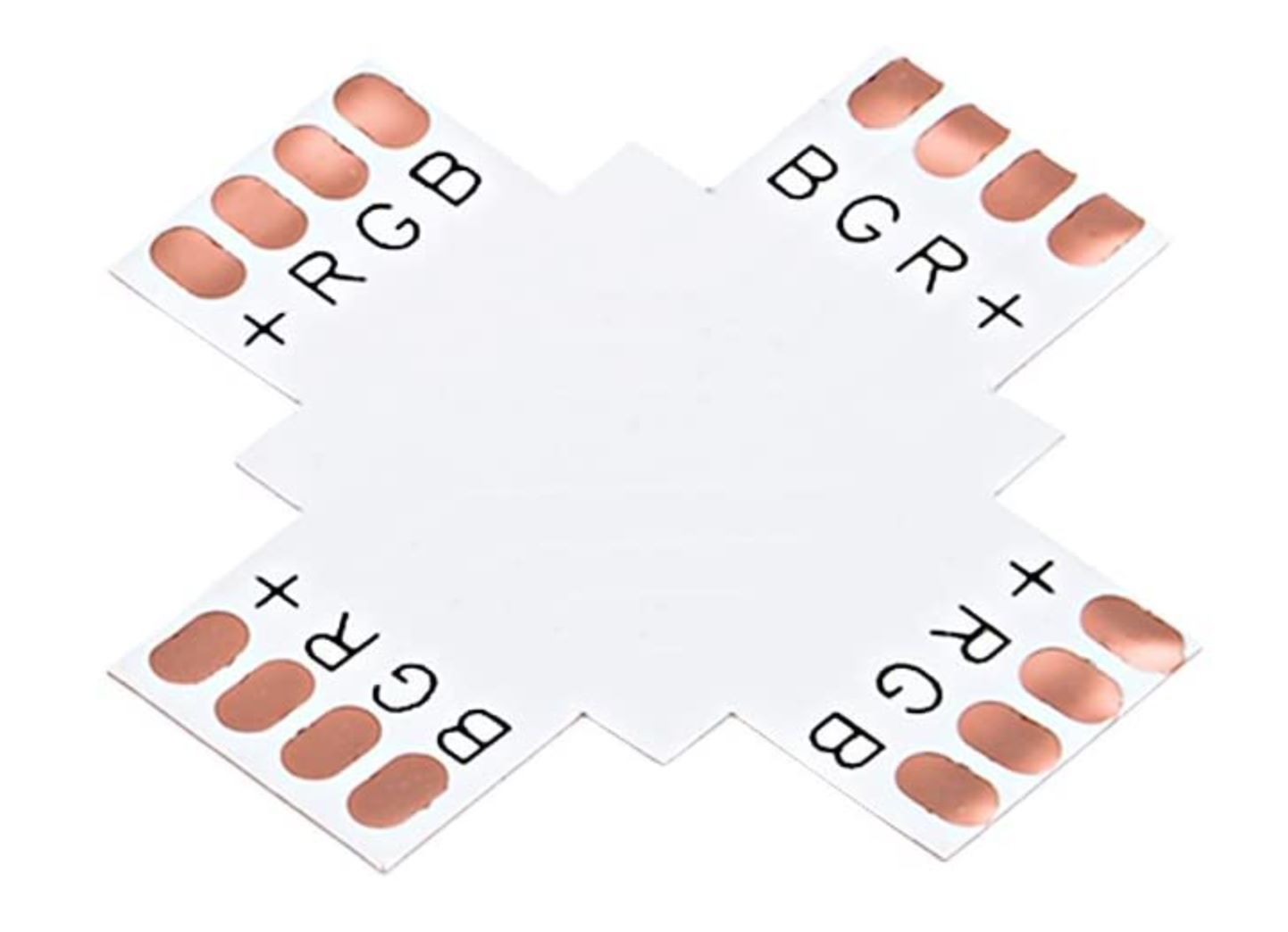 Cross Shaped 4-pin Connector for 5050 10mm RGB LED Strip