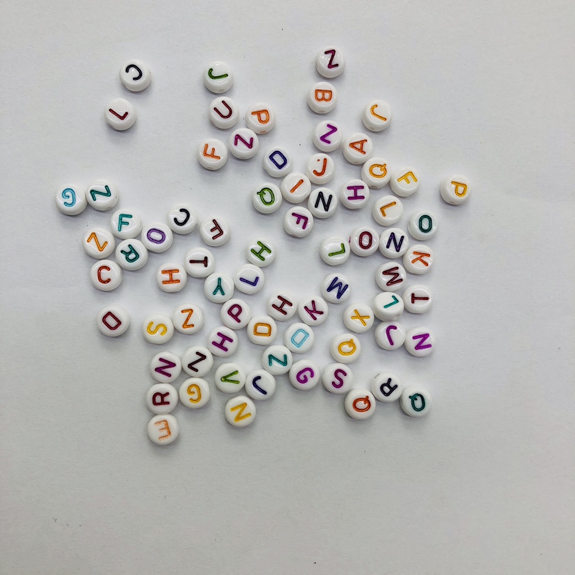 Manufacturers direct 4*7mm letter white color diy accessories thumbnail