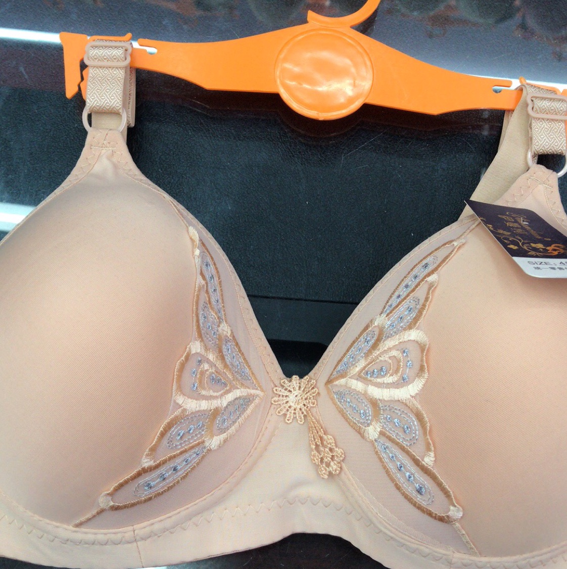 Butterfly 🦋 Embroidered Plus Size Bra full figure