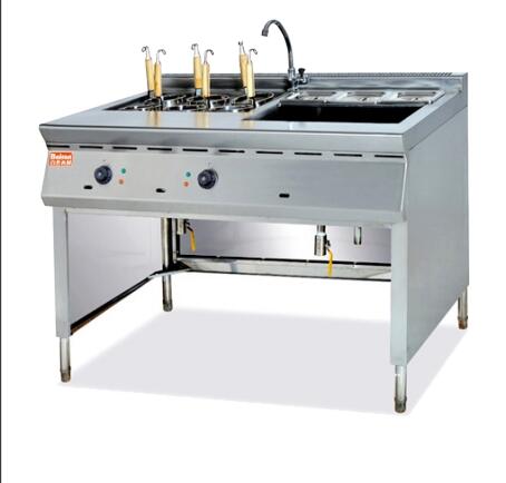 DF68075  喷流式电热煮面机带汤盆 燃气喷流式煮面炉带汤盆立式六头意粉炉落地式  DF TRADING HOUSE